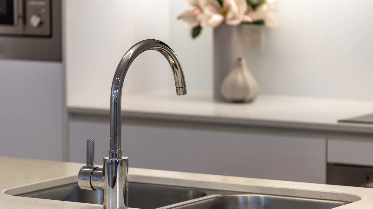 Countertop reverse osmosis system and a fluoride filter pitcher side by side on a kitchen counter